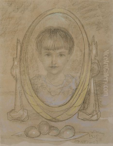 Portret Dziewczynki Oil Painting by Stanislaw Ignacy Witkiewicz