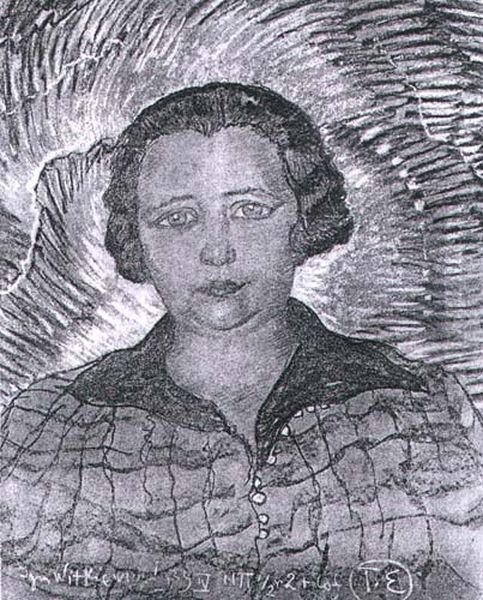 Portret Marii Banasiuk-Burnat Z Zakopanego Oil Painting by Stanislaw Ignacy Witkiewicz