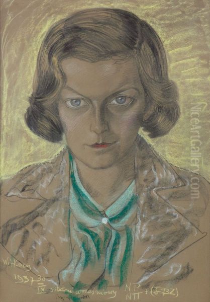Portret Barbary Mikuckiej Oil Painting by Stanislaw Ignacy Witkiewicz (Witkacy)