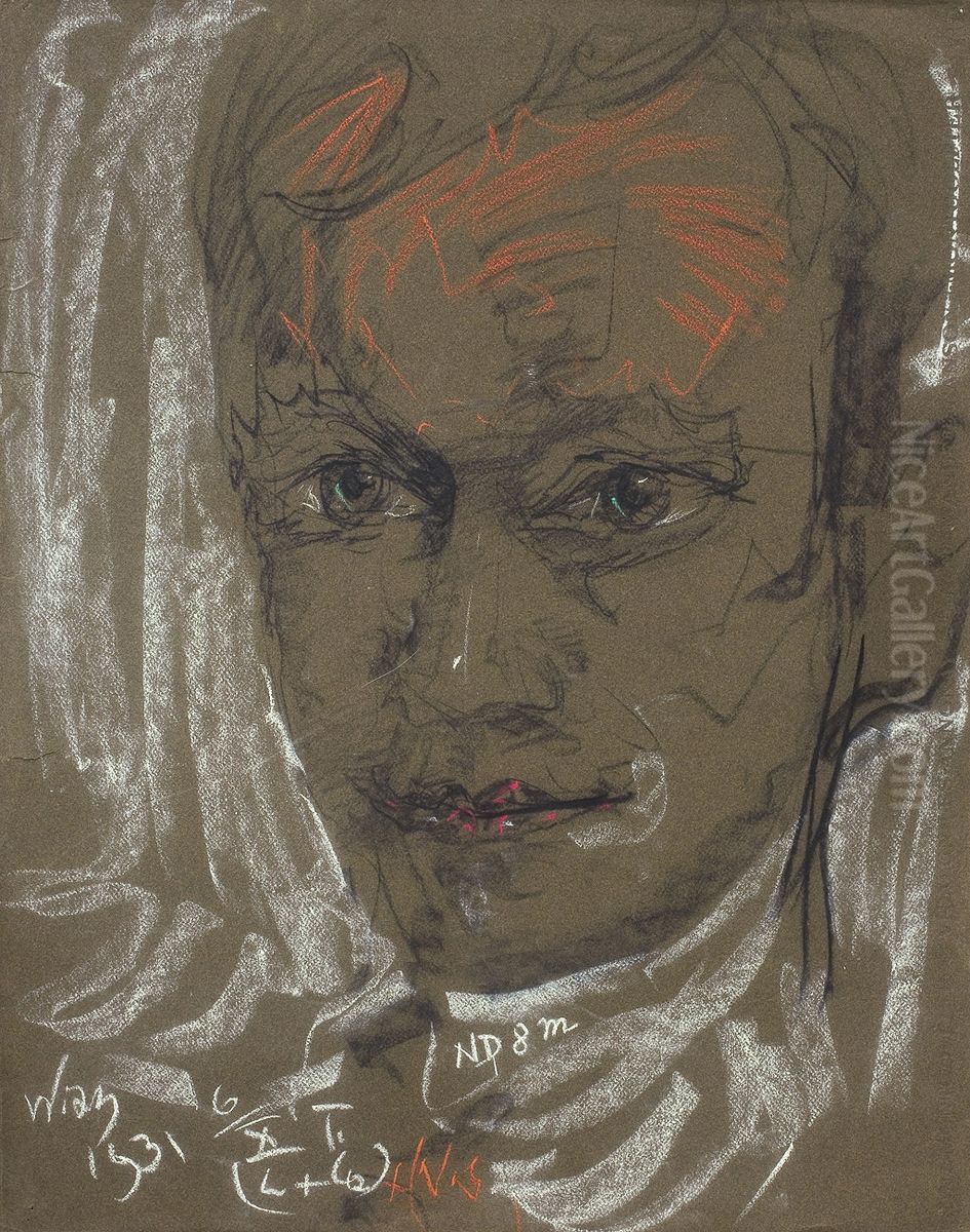 Portrait of Jan Leszczynski Oil Painting by Stanislaw Ignacy Witkiewicz (Witkacy)