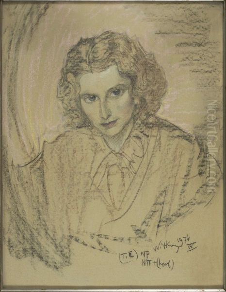 Portrait of Krystyna Helczynska-Kilarska Oil Painting by Stanislaw Ignacy Witkiewicz (Witkacy)
