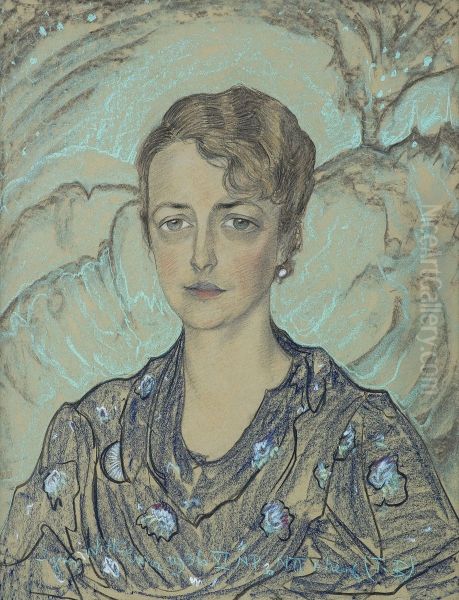 Portrait of Mary (Maria Stefania) Rouppert Oil Painting by Stanislaw Ignacy Witkiewicz (Witkacy)