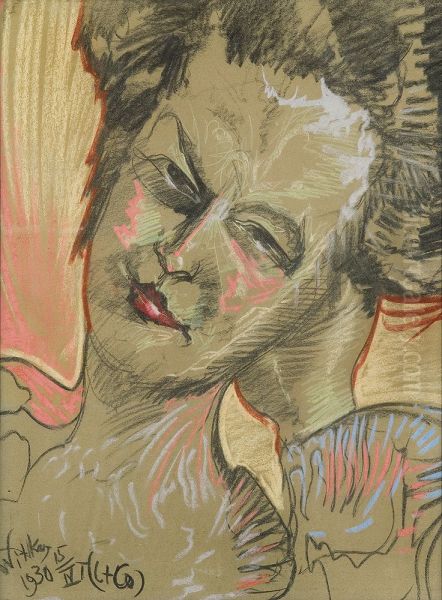 Portrait of Helena Bialynicka Oil Painting by Stanislaw Ignacy Witkiewicz