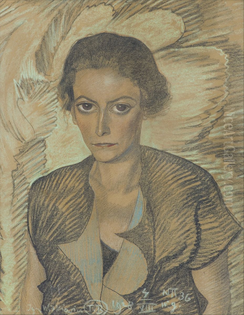 Portret Zofii Mikuckiej Oil Painting by Stanislaw Ignacy Witkiewicz (Witkacy)