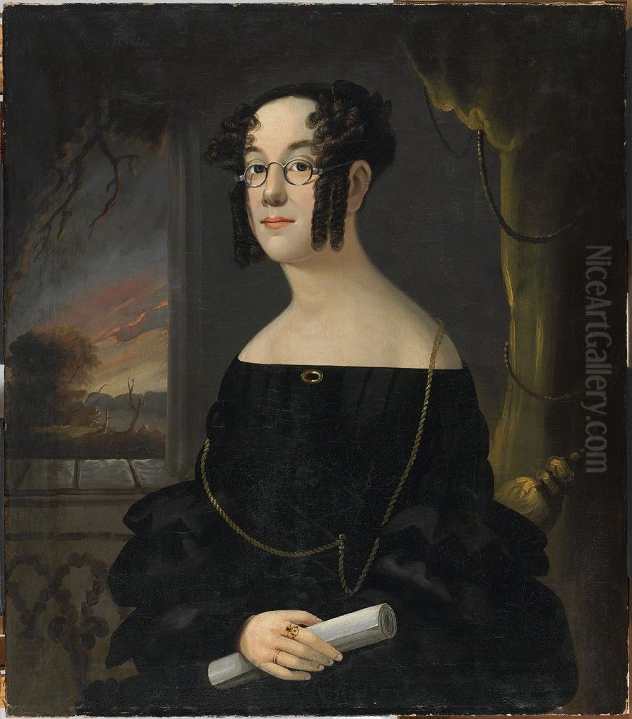 Woman with Spectacles Oil Painting by William Matthew Prior