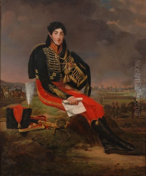 Portrait of Alphonse de Chavanges Oil Painting by Adele Romany