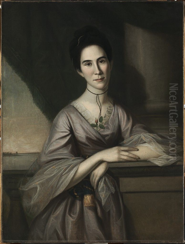 Susanna Steuart Tilghman (Mrs. James Tilghman) (1749-1774) Oil Painting by Charles Willson Peale