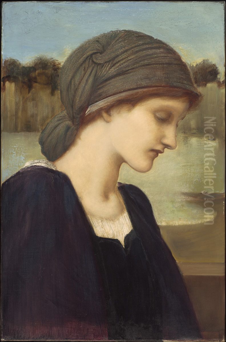 Flamma Vestalis Oil Painting by Edward Burne-Jones