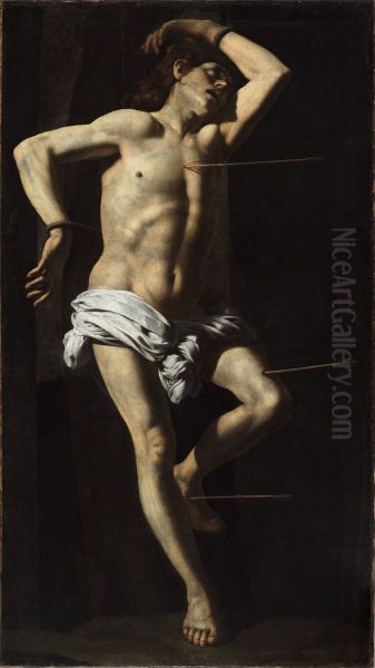 The Martyrdom of Saint Sebastian Oil Painting by Battistello Caracciolo