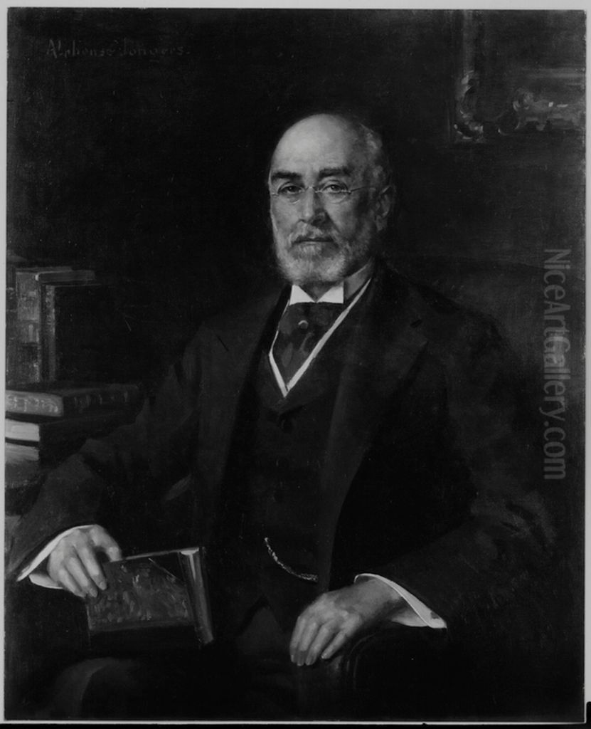 Isidor Straus (1845-1912) Oil Painting by Alphonse Jongers