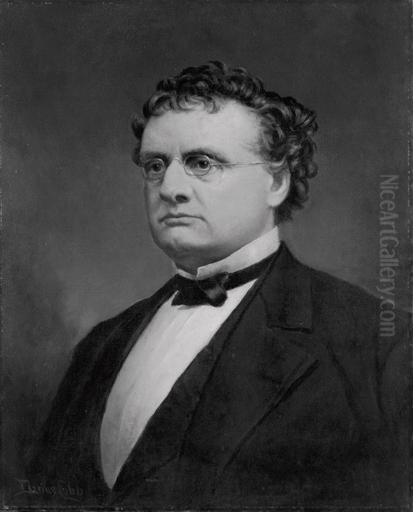 John Albion Andrew (1818-1867) Oil Painting by Darius Cobb