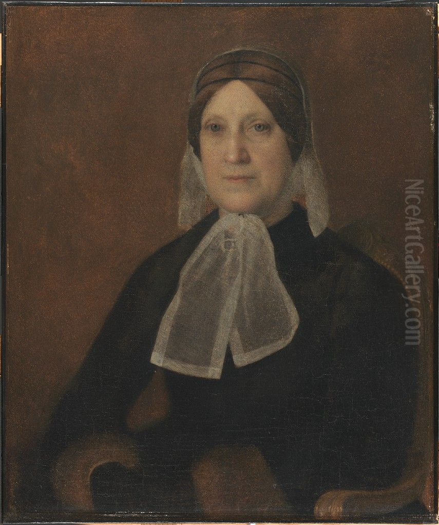 Catharine Jane Eliot Norton (Mrs. Andrews Norton) (1793-1879) Oil Painting by William Page