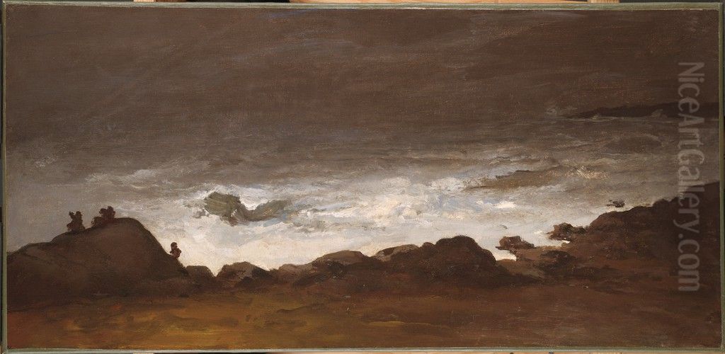 Seascape Oil Painting by William Morris Hunt