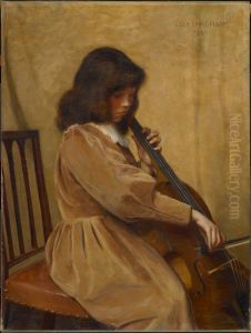 Girl Playing a Cello Girl Playing a Cello
