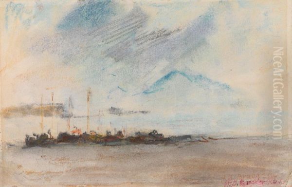 Vesuvius Oil Painting by Hercules Brabazon Brabazon