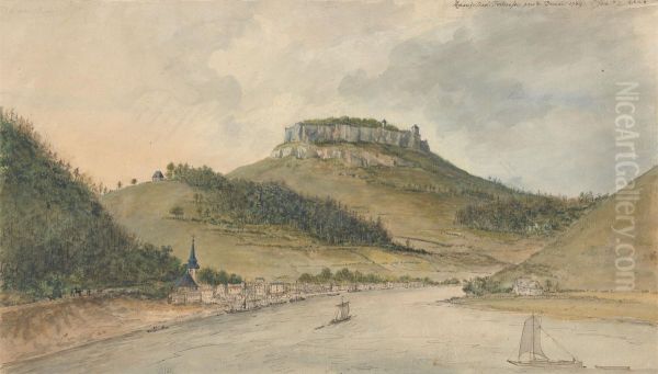 Konigstein Oil Painting by Charles Gore