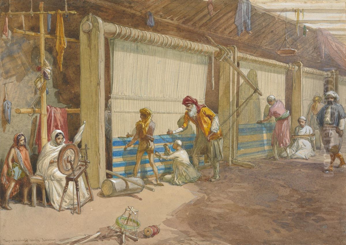 Thugs in the School of Industry, Jubblepoor Oil Painting by William Simpson