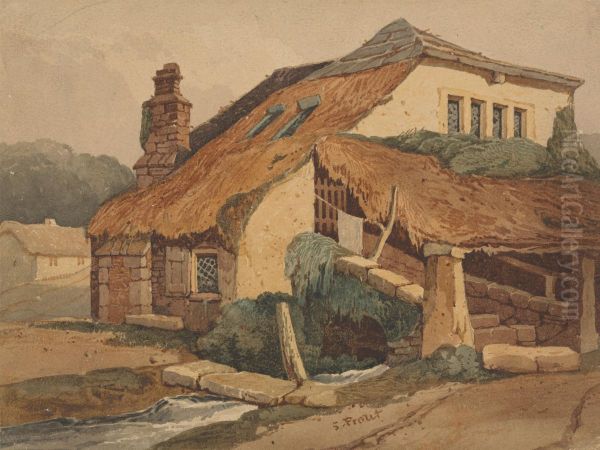 Kingsteignton, Devon Oil Painting by Samuel Prout