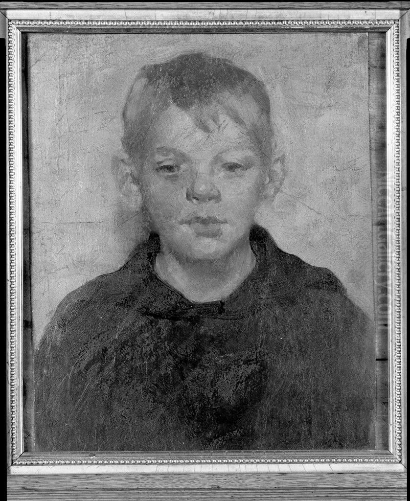 Portrait of a Boy Oil Painting by J. Alden Weir