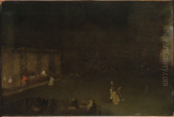 The Gardens Oil Painting by James McNeill Whistler