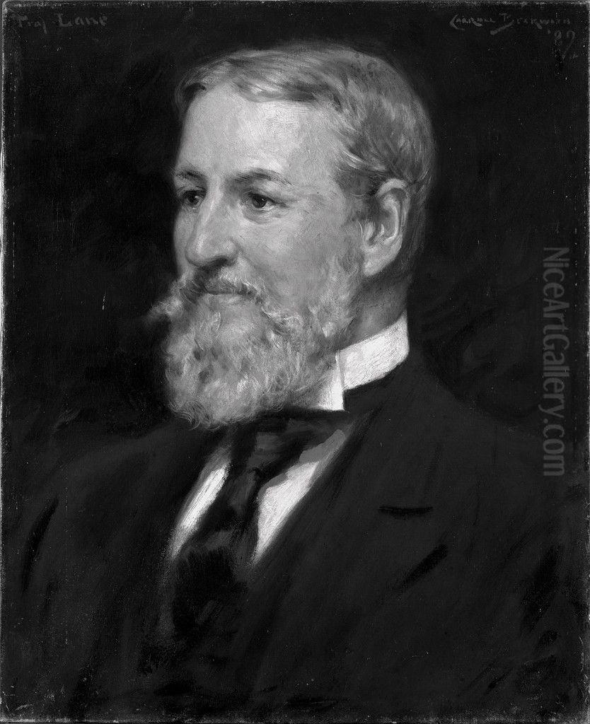 George Martin Lane (1823-1897) Oil Painting by James Carroll Beckwith
