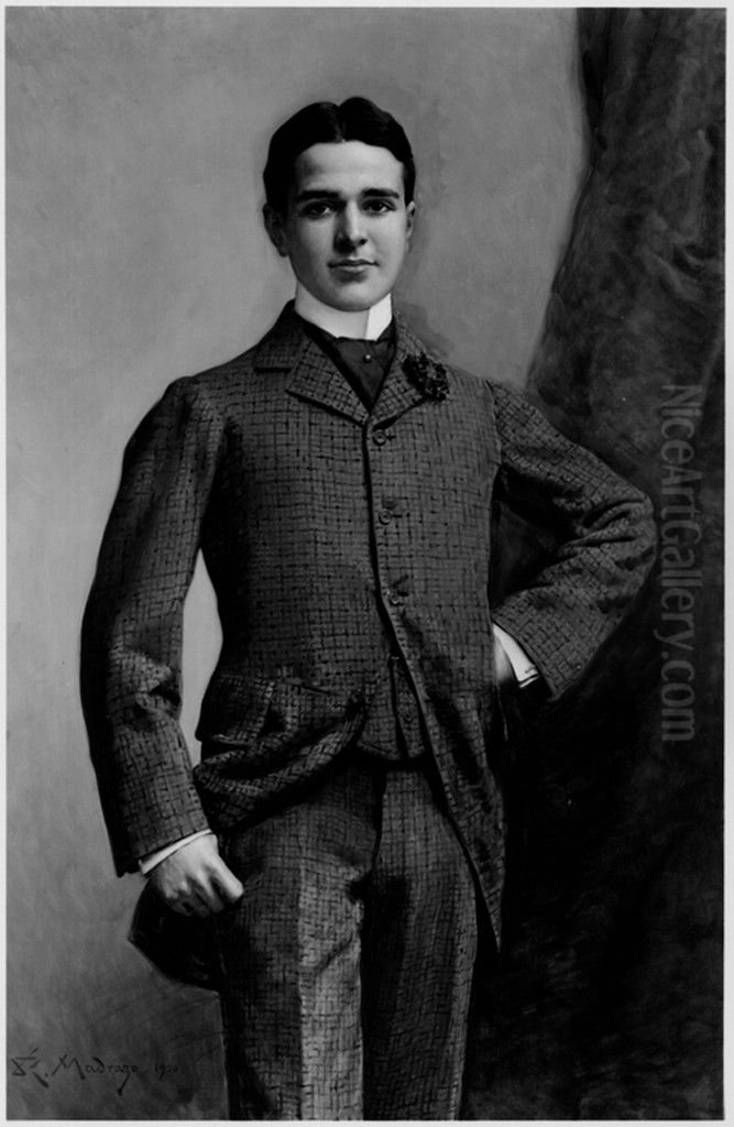 Nelson Robinson, Jr. (d. 1899) Oil Painting by Raimundo de Madrazo y Garreta