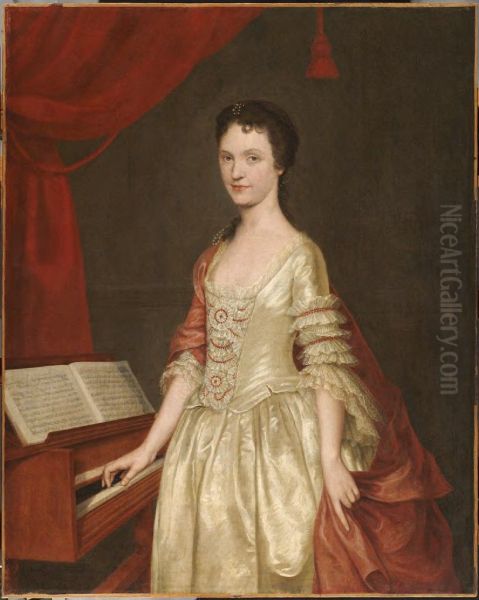 Catherine Ross Gurney (Mrs. Henry Gurney) Oil Painting by Cosmo Alexander