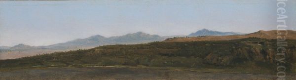 Italian Landscape Oil Painting by Jean-Joseph-Xavier Bidauld