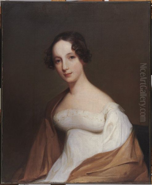 Sarah Cabot Parkman Atkinson (1818-1892) Oil Painting by Charles Robert Leslie