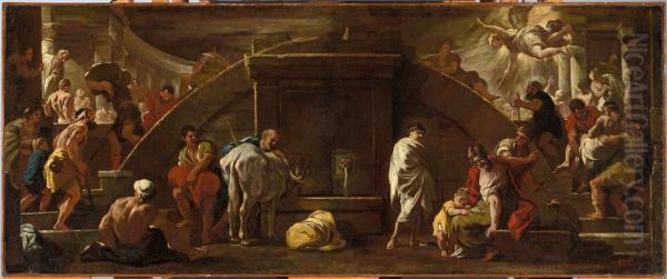 The Well of Bethesda Oil Painting by Luca Giordano