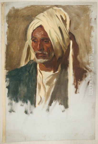 Old Man with a White Beard Oil Painting by John Singer Sargent
