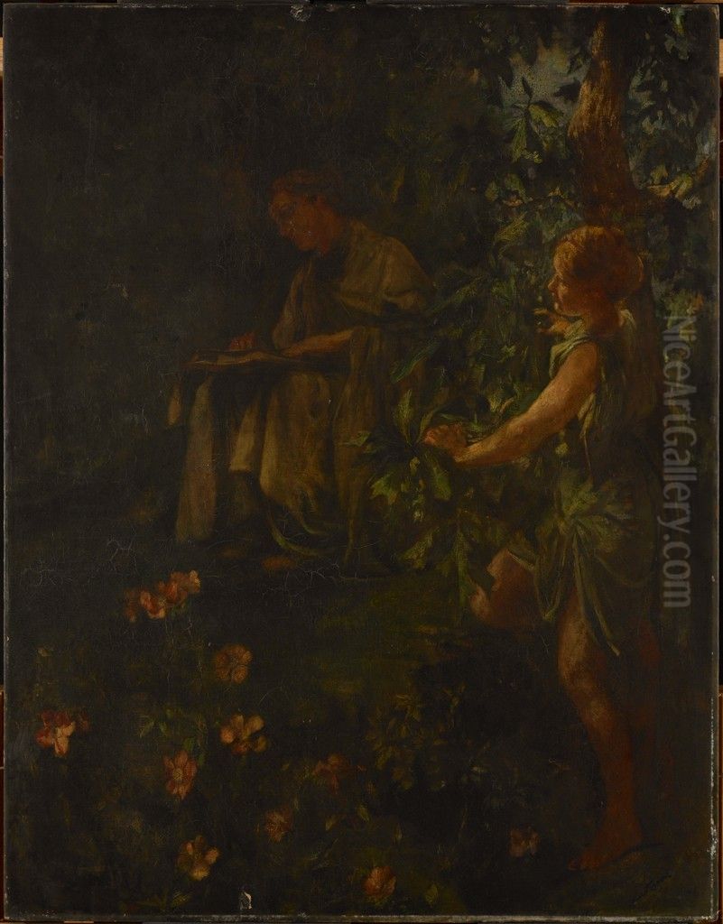 Virgil Oil Painting by John La Farge