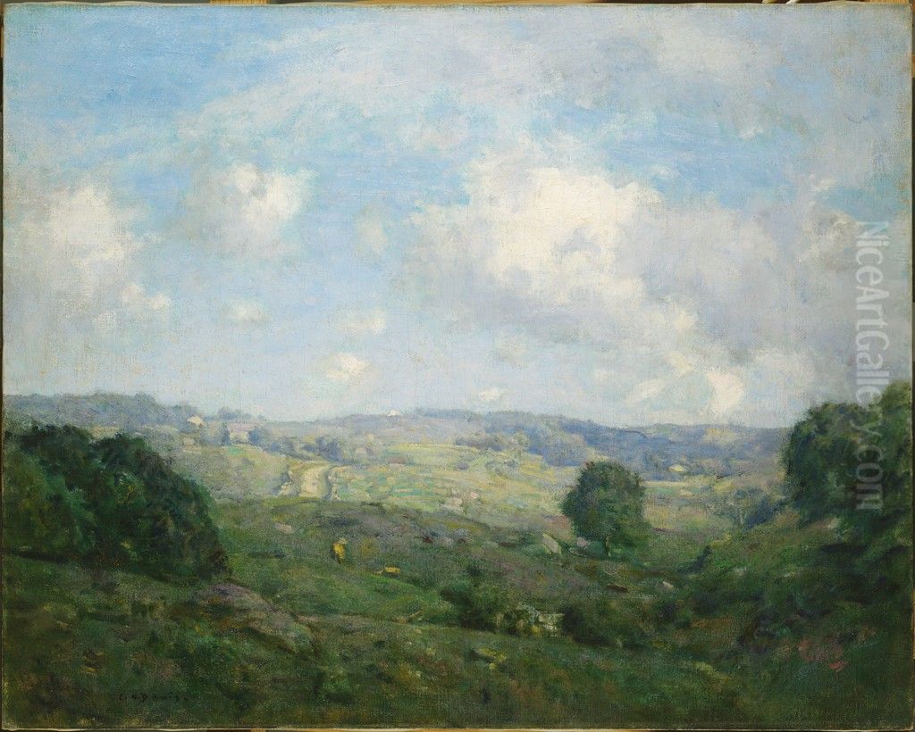 Rural Landscape Oil Painting by Charles Harold Davis