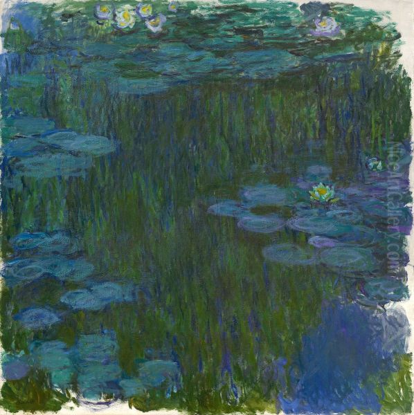 Seerosen, 1914-1917 Oil Painting by Claude Oscar Monet