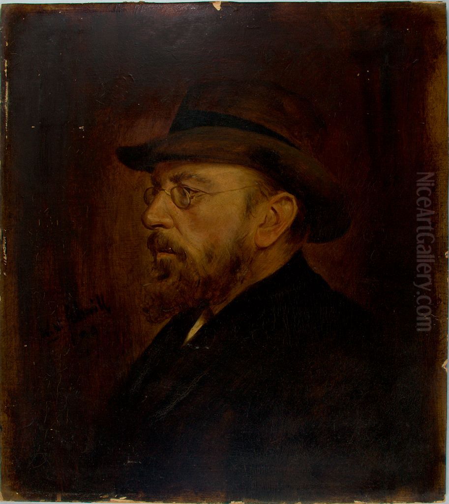 Portrait Oil Painting by William Valentine Schevill