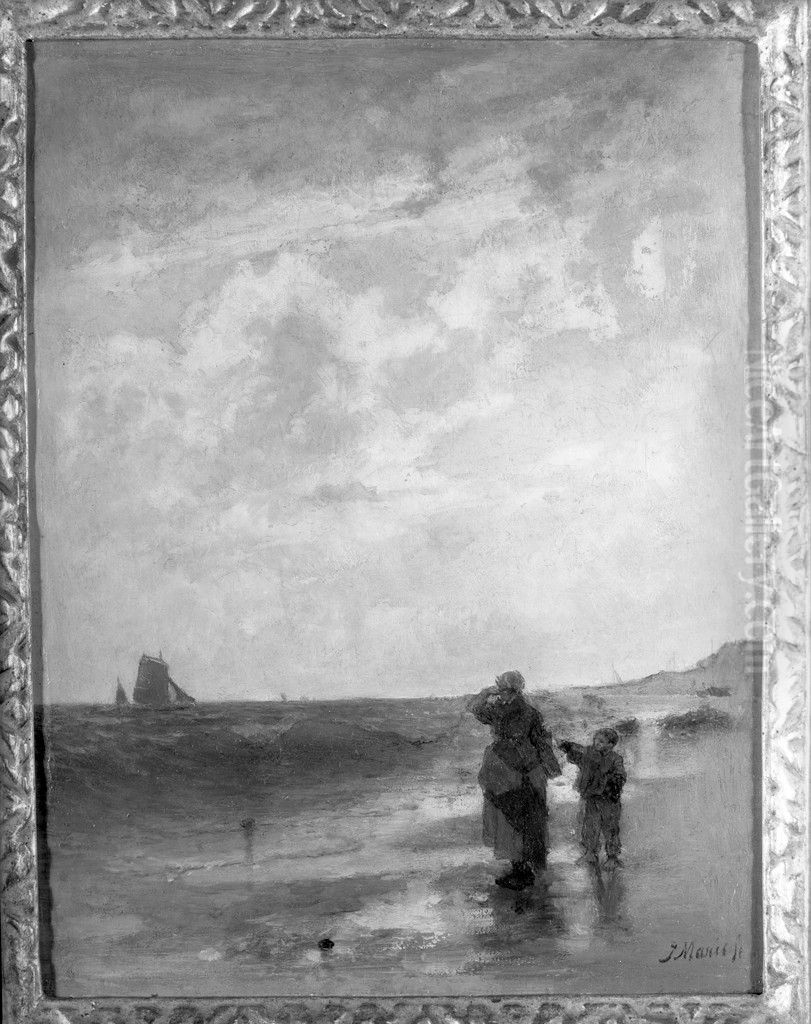 Seascape Oil Painting by Jacob Maris