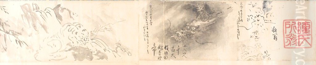 Connoisseur's Sketchbook by Kano Tan'yu (Tan'yu shukuzu) Oil Painting by Kano Tan'yu