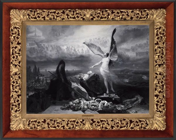 Apotheosis of Louis-Adolphe Thiers Oil Painting by Jehan Georges Vibert