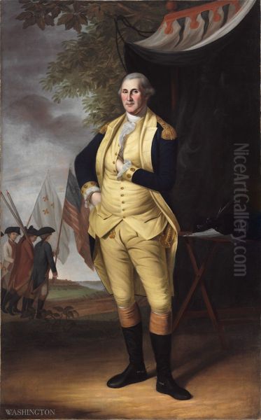 George Washington (1732-1799) Oil Painting by Charles Willson Peale
