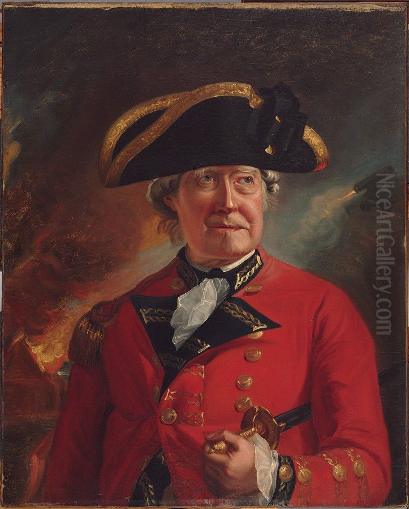 Major General August de la Motte Oil Painting by John Singleton Copley
