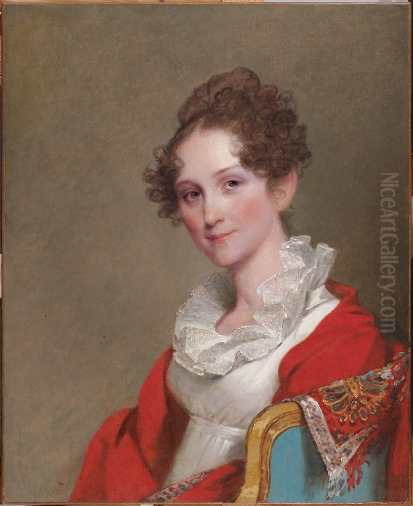 Elizabeth Winslow Whitman Williams (Mrs. Samuel King Williams) (1795-1886) Oil Painting by Gilbert Stuart