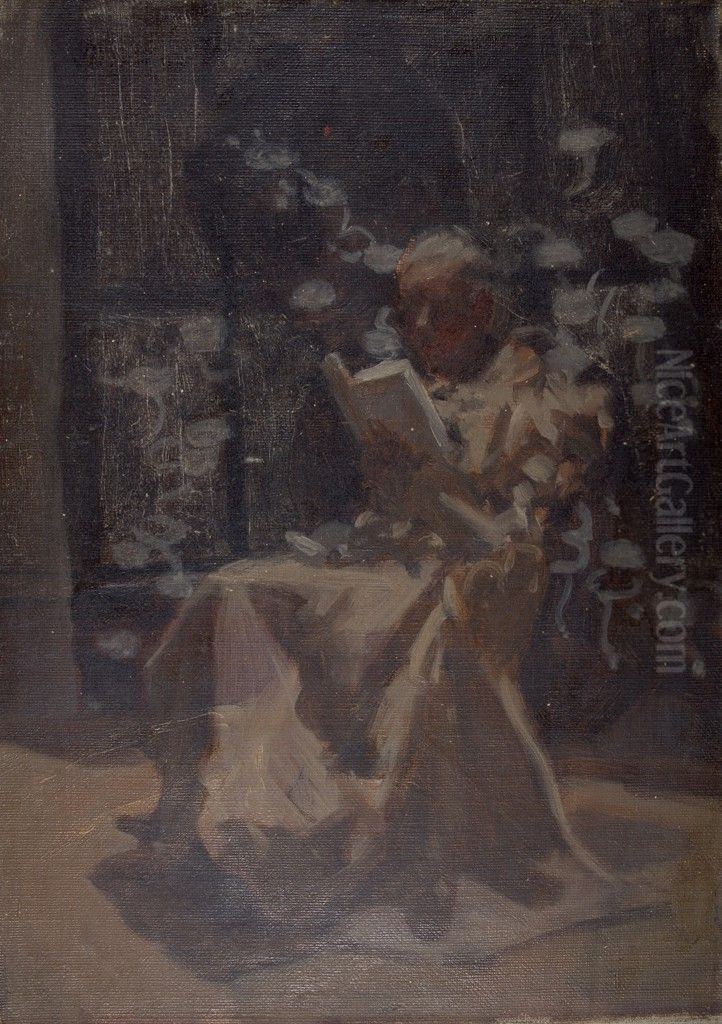 Louise Nathurst Oil Painting by Denman Ross