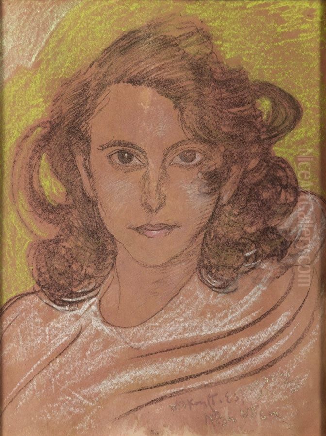 Portret Grety Hrabiny Czetwertynskiej Oil Painting by Stanislaw Ignacy Witkiewicz (Witkacy)