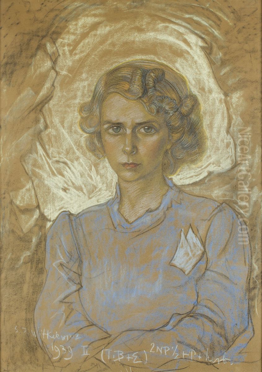 Portret Wandy Janiszowskiej-Groniowskiej Oil Painting by Stanislaw Ignacy Witkiewicz (Witkacy)