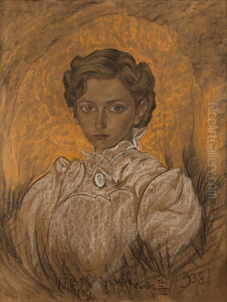 Portret kobiety Oil Painting by Stanislaw Ignacy Witkiewicz