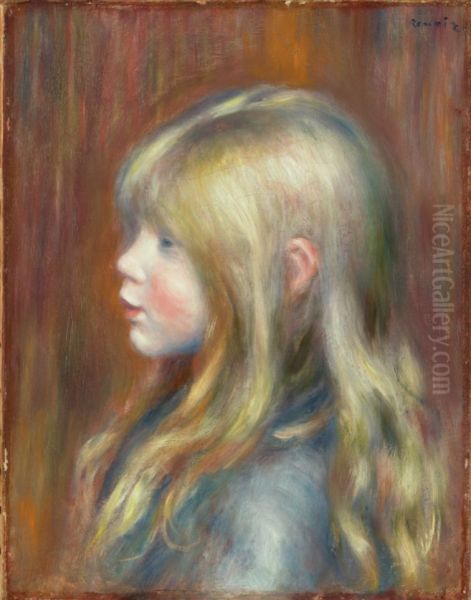Portrait of Edmond Renoir Oil Painting by Pierre Auguste Renoir