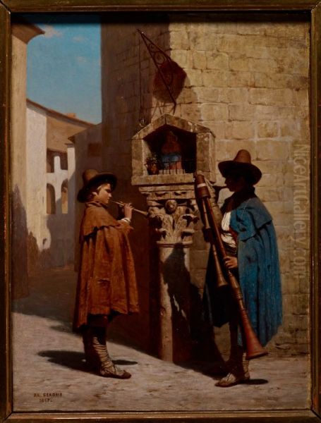 The Pifferari Oil Painting by Jean-Leon Gerome