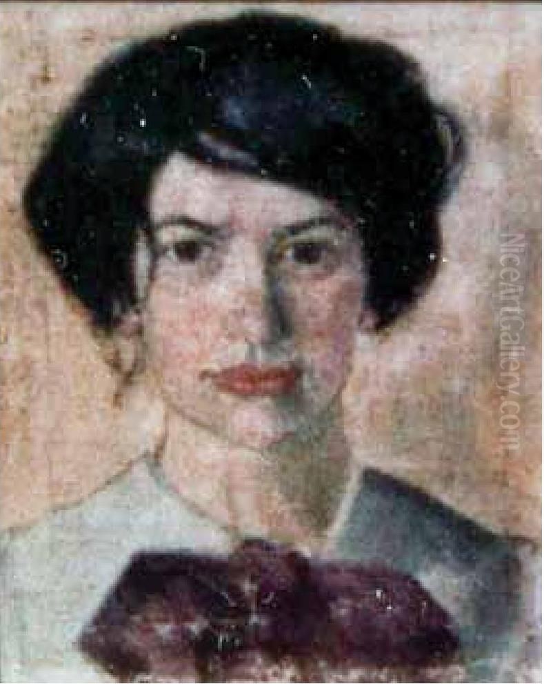 Portrait of Helena Czerwijowska Oil Painting by Stanislaw Ignacy Witkiewicz (Witkacy)