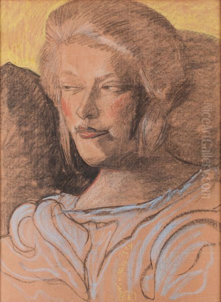 Portret kobiety Oil Painting by Stanislaw Ignacy Witkiewicz