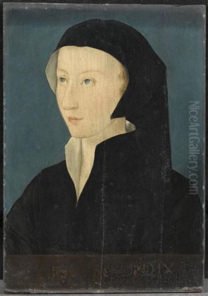 Portrait d'Aimee Motier de la Fayette Oil Painting by Corneille De Lyon